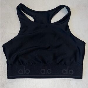 Alo XS Black Racerback Sports Bra
